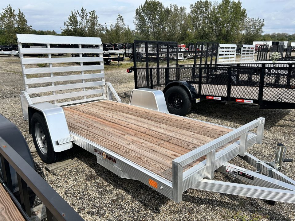 New 2026 Sport Haven 5 X 10 FT ALUMINUM UTILITY TRAILER WOOD DECK NO SIDE RAIL