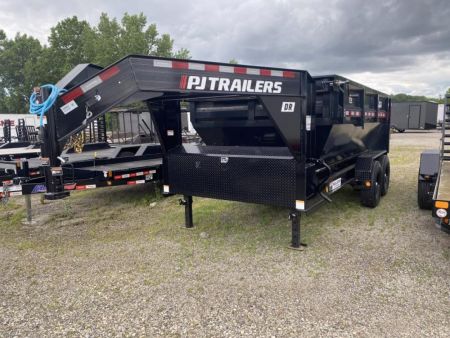 New 2024 PJ Trailers GOOSENECK ROLLSTER 7 X 14 FT ROLL OFF DUMP