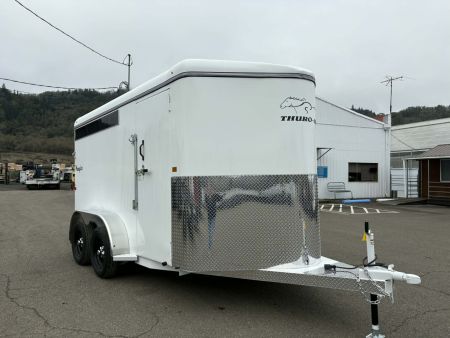 New 2 HORSE SLANT 2026 INSTANT REBATE Thuro-Bilt Wrangler 2H TRAILER
