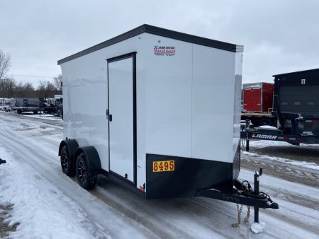 New United 12' UJ V-Nose Enclosed Cargo Trailer