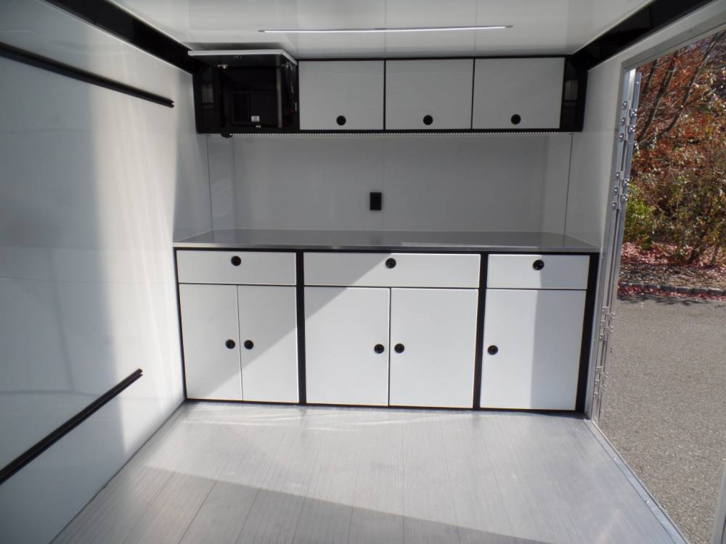 New EXAMPLE / ATC 8.5X28 Enclosed Aluminum Frame Trailer, with Big Escape Door and Options ID#232653