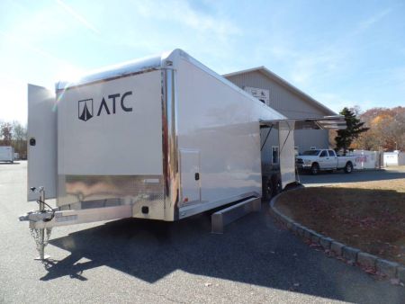 New EXAMPLE / ATC 8.5X28 Enclosed Aluminum Frame Trailer, with Big Escape Door and Options ID#232653