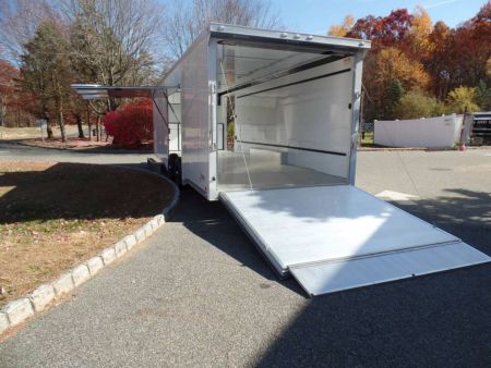 New EXAMPLE / ATC 8.5X28 Enclosed Aluminum Frame Trailer, with Big Escape Door and Options ID#232653