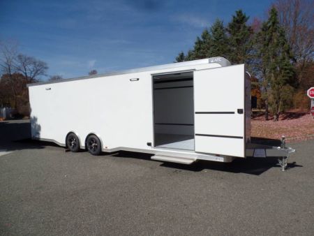 New EXAMPLE / ATC 8.5X28 Enclosed Aluminum Frame Trailer, with Big Escape Door and Options ID#232653