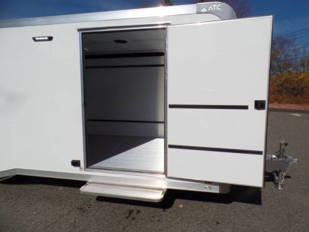 New EXAMPLE / ATC 8.5X28 Enclosed Aluminum Frame Trailer, with Big Escape Door and Options ID#232653