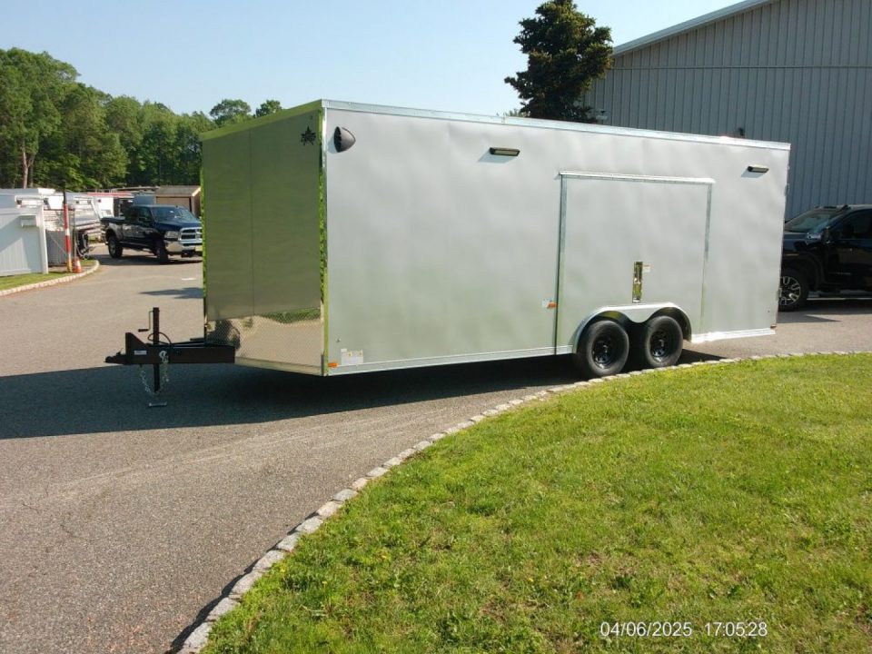 New EXAMPLE / 2026 US Cargo US-CARGO 8.5X20 Enclosed Car Trailer this is exciting! 2026 BEST PRICE WITH A BIG ESCAPE DOOR with REMOVABLE FENDER! ID#096190 Car / Racing Trailer