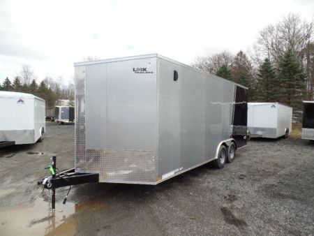 New EXAMPLE / Two Tone Exterior, 8.5X20 Enclosed Car Trailer 9,990 GVWR , V nose, 7 ft. Int ht. ID#027189