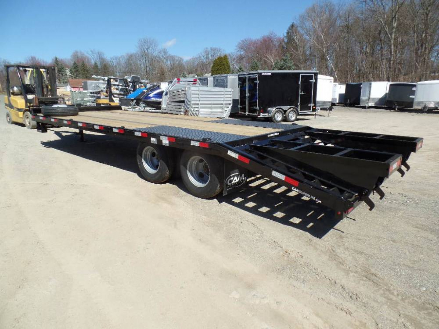 9×25 Equipment Flatbed Trailer photo 2