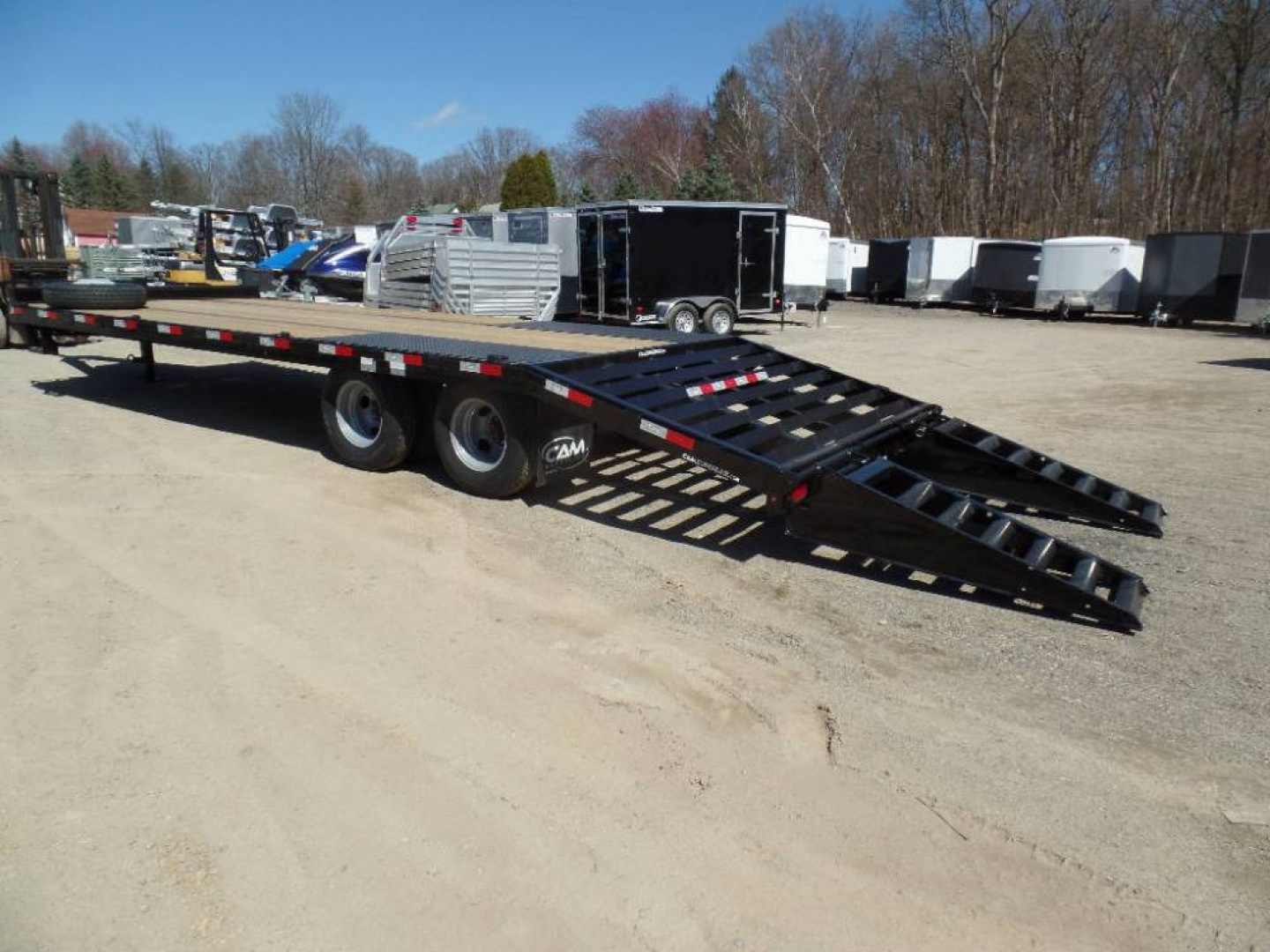 9×25 Equipment Flatbed Trailer photo 7