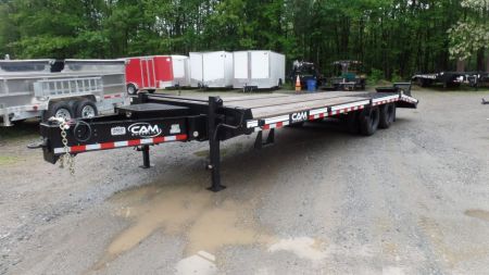 New CAM Superline, 10 Ton Payload Equipment Trailer. / 25,900 lb. GVWR ( No FET) , 20 ft. flat deck plus 5 ft. beavertail, Wood Filled Ramps, Empty Weight 6,450 lbs.  ID#541395
