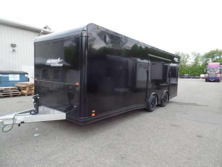 New EXAMPLE / NITRO BRAND 8.5x24 ALL ALUMINUM FRAME CAR HAULER, with OPTIONS! Our ID# 008800