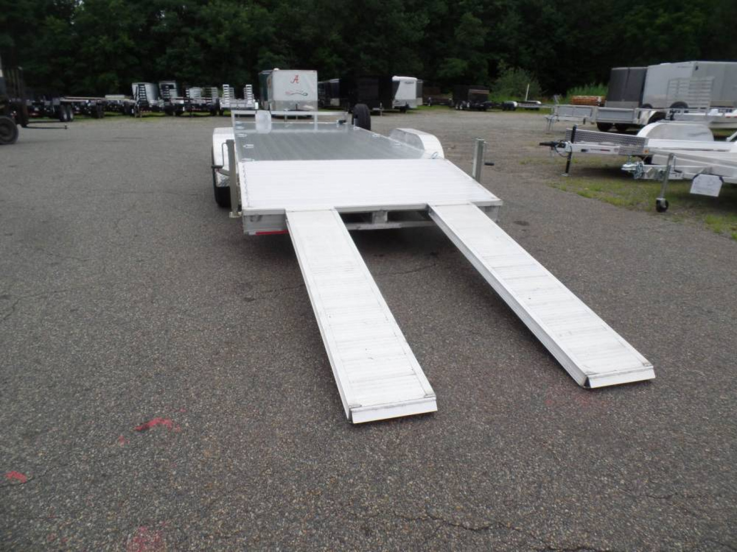 New EXAMPLE / Open Car Trailer 20 ft. long deck, 9,990 lb. GVWR, ALL ALUMINUM Frame and Deck