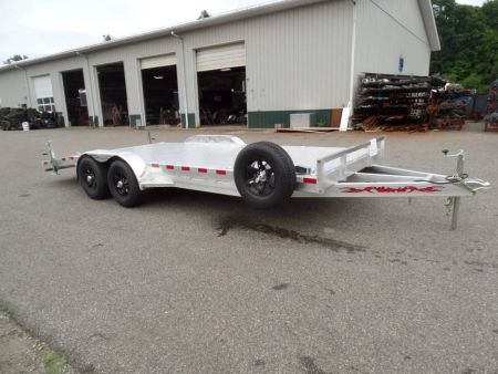 New EXAMPLE / Open Car Trailer 20 ft. long deck, 9,990 lb. GVWR, ALL ALUMINUM Frame and Deck