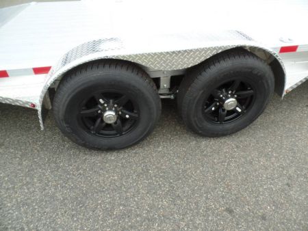 New EXAMPLE / Open Car Trailer 20 ft. long deck, 9,990 lb. GVWR, ALL ALUMINUM Frame and Deck
