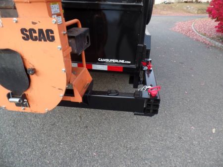 New EXAMPLE / Dump Trailer with 270 degree swing away mount ,Leaf Vacuum and Enclosure for Leaves