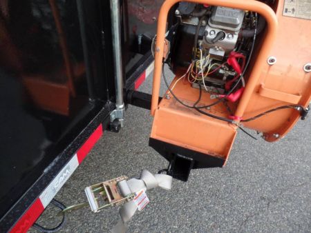 New EXAMPLE / Dump Trailer with 270 degree swing away mount ,Leaf Vacuum and Enclosure for Leaves