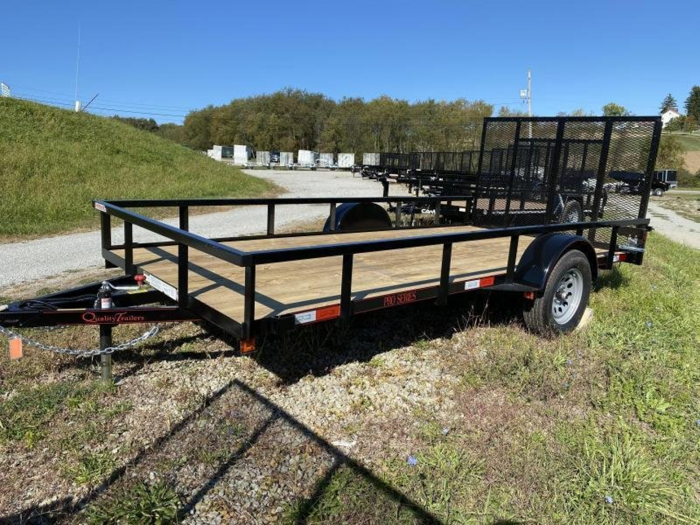 New 2026 Quality 6x12 PRO Utility w/ Tubular Top Rail, Spring Assist/Lay Flat Gate