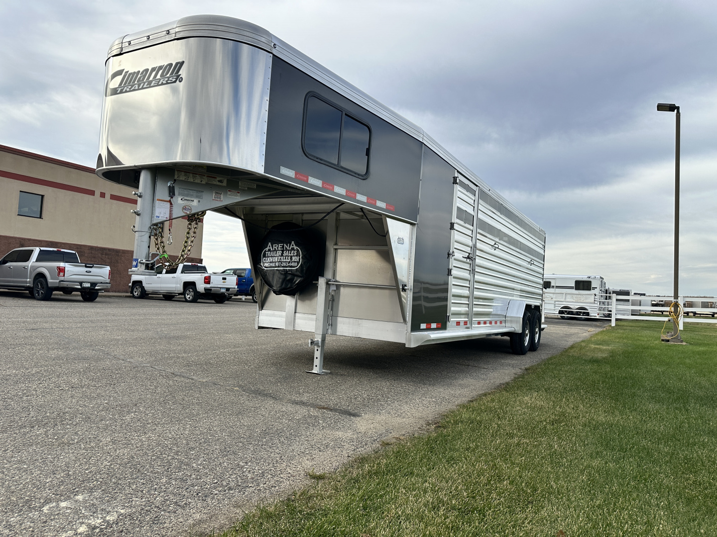 New 2026 Cimarron Trailers 7'x 24' Lonestar GN Stock / Stock Combo Trailer