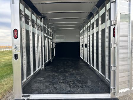 New 2026 Cimarron Trailers 7'x 24' Lonestar GN Stock / Stock Combo Trailer
