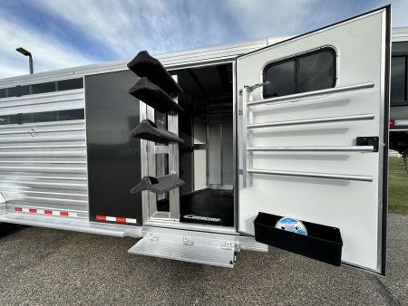 New 2026 Cimarron Trailers 7'x 24' Lonestar GN Stock / Stock Combo Trailer