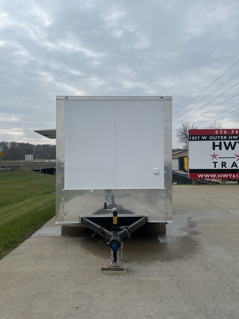 New 2026 Steel Pines Cargo 7x14 TA , 7' interior height, 3.5k axles, .080 polycore Concession