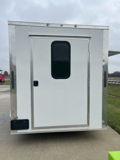New 2026 Steel Pines Cargo 7x14 TA , 7' interior height, 3.5k axles, .080 polycore Concession