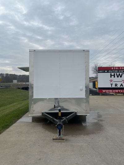 New 2026 Steel Pines Cargo 7x14 TA , 7' interior height, 3.5k axles, .080 polycore Concession