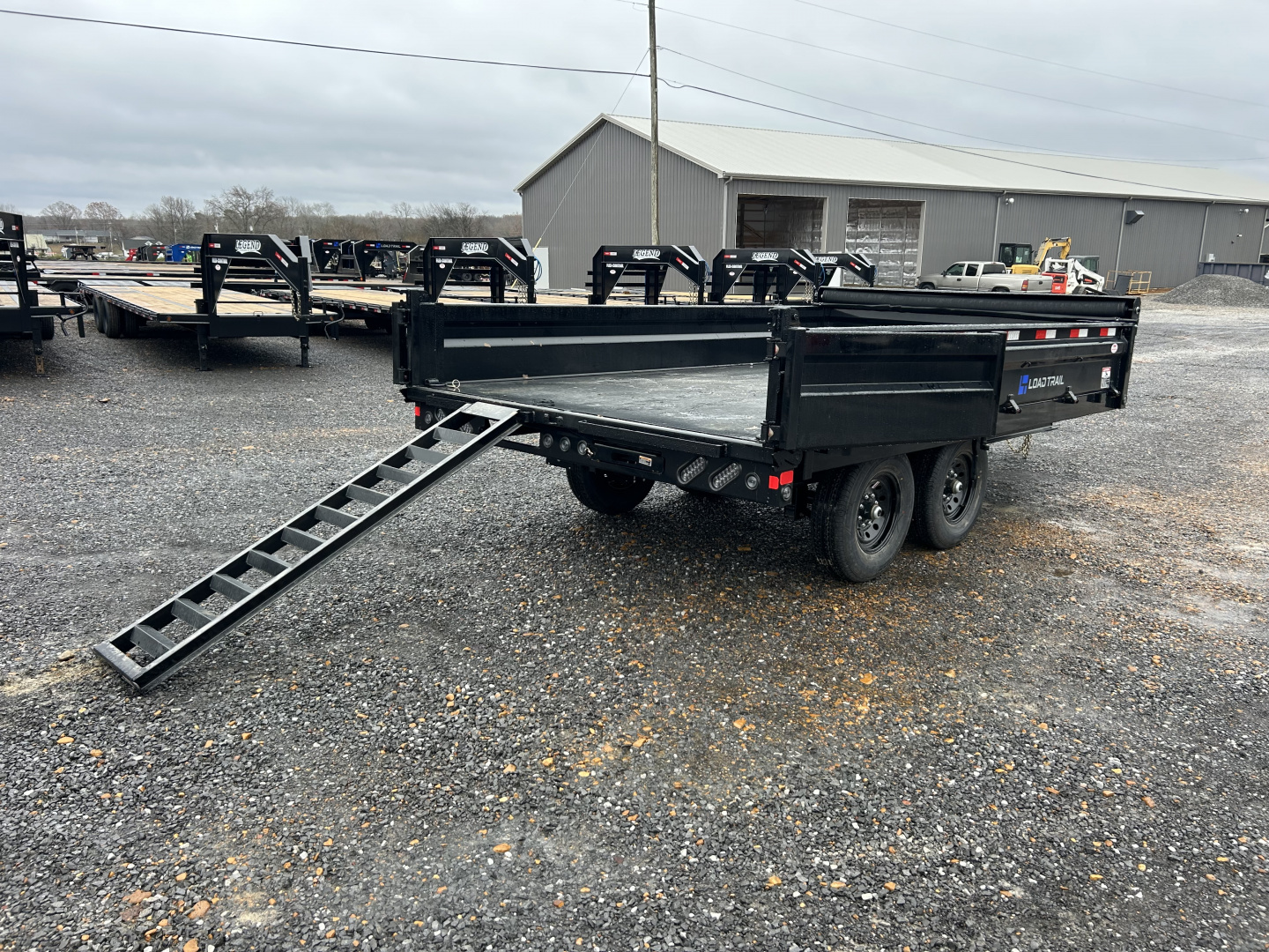 New 2026 Load Trail 96"X14' Fold Down Sides 14K Dump Trailer