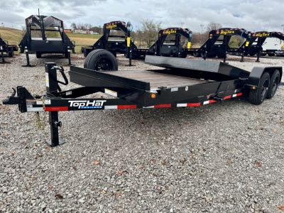 New Top Hat Trailers CT16-83 x 22' 17.5K Tilt Deck w/ 16ply Tires Tilt Trailer