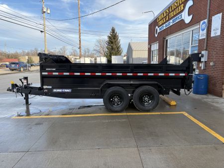 New 2026 Sure-Trac 82 IN x 14 HD Low Profile Dump Trailer 14K Telescopic Dump Trailer