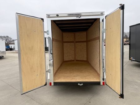 New 2026 Cross Black 5'x10' 3k Alpha Flat Top V-Nose Enclosed Cargo Trailer