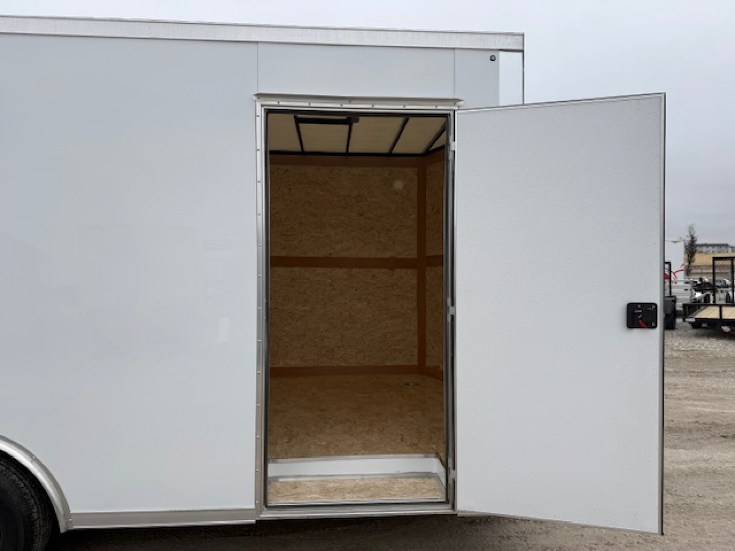 New 2026 Cross White 8.5'x16' 10k Alpha Flat Top V-Nose Enclosed Cargo Trailer