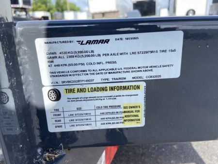 New 2026 Lamar Equipment Trailer 20'