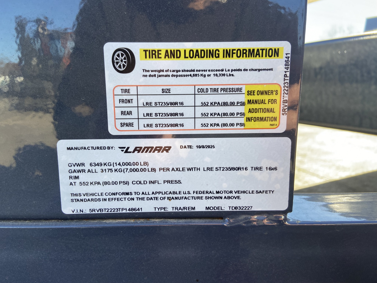 New 2026 Lamar 16+6 tilt equipment 14k trailer