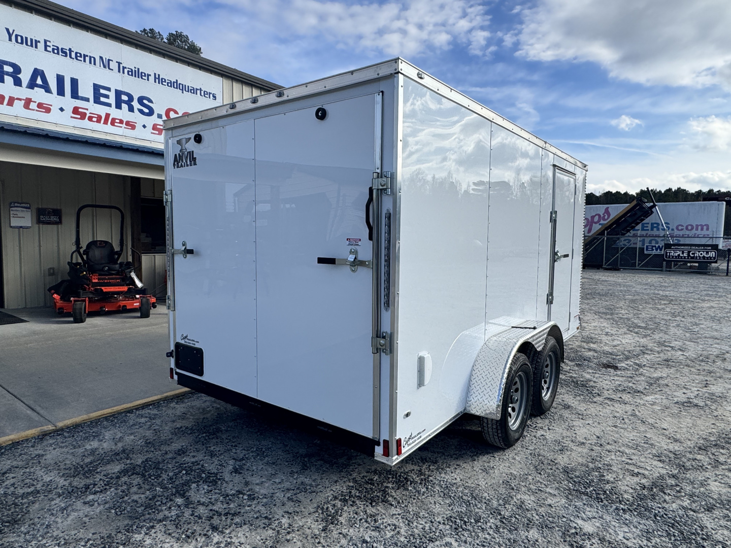 New 2026 Anvil AT7X14TA2W WHITE Cargo / Enclosed Trailer