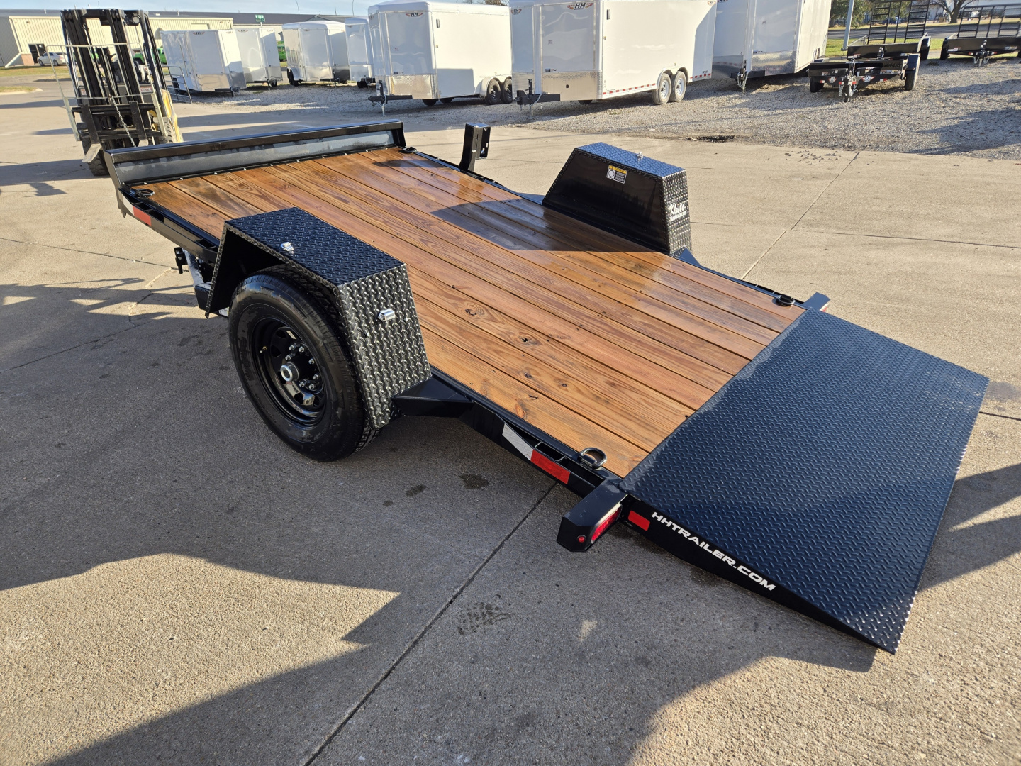 New 2027 H&H Trailers 78x12 Single Axle Gravity Tilt 7.8K Equipment Trailer