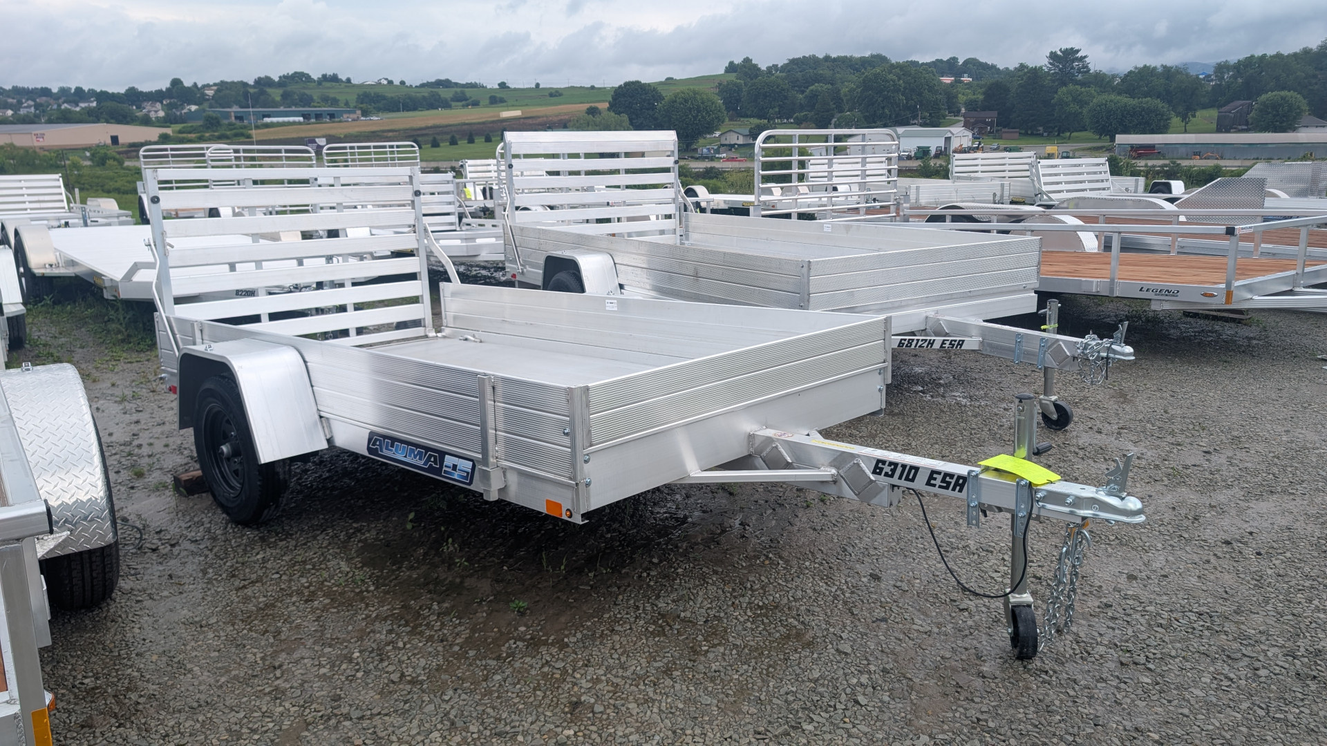 Used 2026 Aluma 5'3" x 10 LW EDGE Utility w/ 12" Side Rack Kit