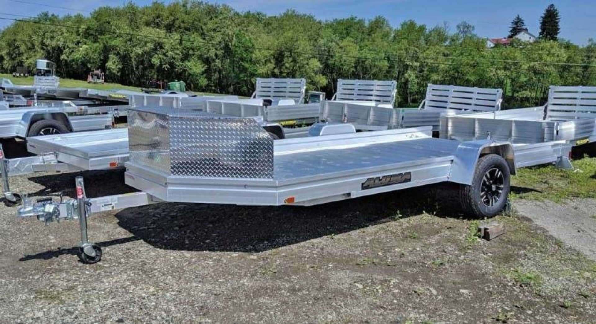New 2026 Aluma 14' UTV Trailer w/ Slide Out Ramp