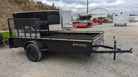 New 2026 Belmont 6x10 Solid Side Utility Trailer w/ Lay Flat Gate