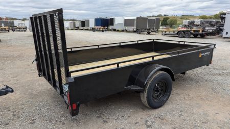 New 2026 Belmont 6x12 Solid Side Utility Trailer w/ Lay Flat Gate