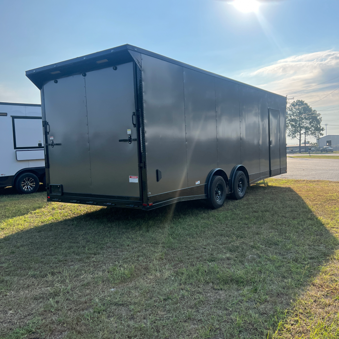 New 8.5X24TA Charcoal Standard Car Hauler Trailer