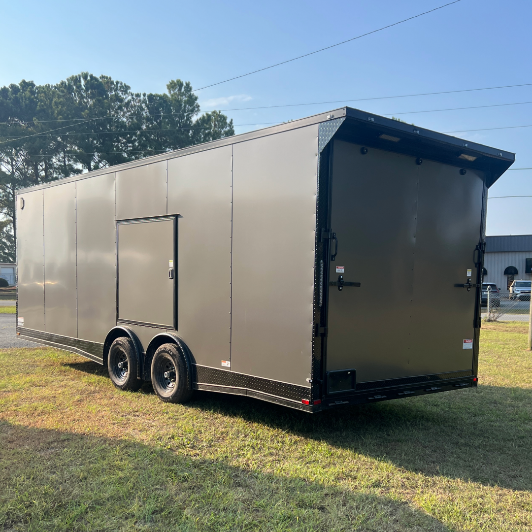 New 8.5X24TA Charcoal Standard Car Hauler Trailer