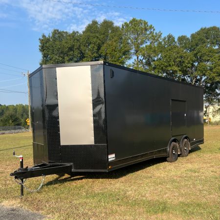 New 8.5X24TA Charcoal Standard Car Hauler Trailer