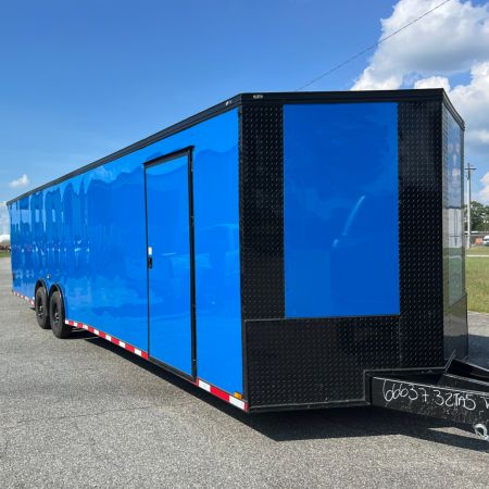 New 8.5X32TA5 Bright Blue Car Hauler
