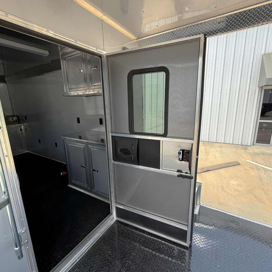 New 8.5X26TA3 Silver Concession Porch Trailer