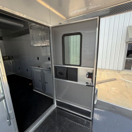 New 8.5X26TA3 Silver Concession Porch Trailer