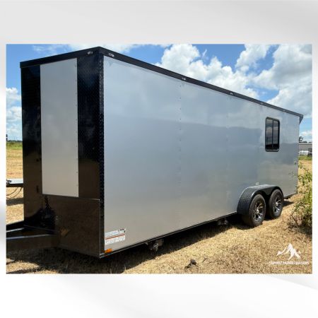 New 7X20TA Silver Race Ready Trailer