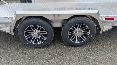 New 2025 EBY 24'6" ALL ALUMINUM Lo Pro Equipment Hauler w/ 6' Standup Ramps