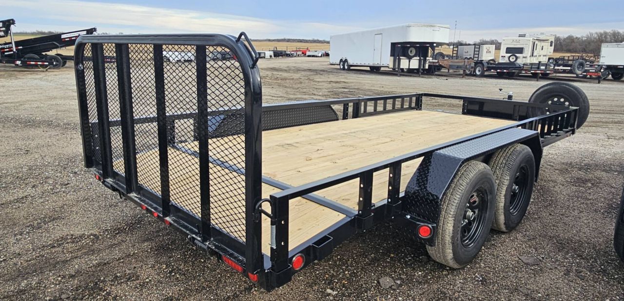 New 2026 PJ TRAILERS 16' x 83 in. Tandem Axle Channel Utility Trailer