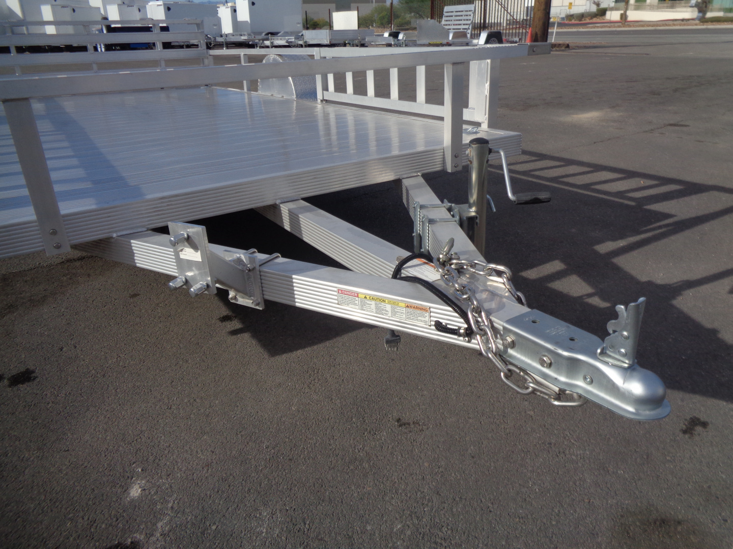 New 2023 Primo * ATV82X14 * 14ft Aluminum ATV Trailer w/ Side Ramps & Bi-Fold Tailgate